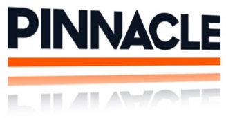 Le logo de Pinnacle Sport en perspective